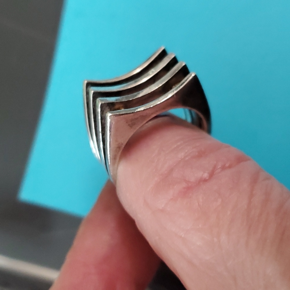 Sterling silver statement Grill Ring mexico 925 beautiful - Picture 2 of 5